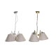 Полилей DKD Home Decor 50 x 46 x 30 cm Златен Метал Бял 50 W (2 броя)