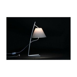 Настолна лампа DKD Home Decor Златен Метал лен Бял 50 W Модерен (25 x 31 x 57 cm) (2 броя)