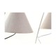 Настолна лампа DKD Home Decor Златен Метал лен Бял 50 W Модерен (25 x 31 x 57 cm) (2 броя)