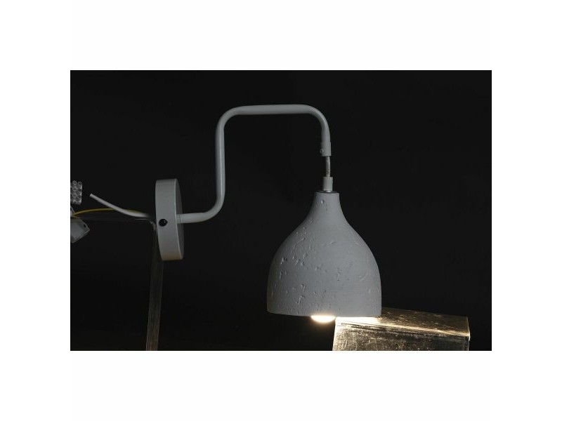 Стенна лампа DKD Home Decor 14 x 27 x 26 cm Метал Цимент Тъмно сив 220 V 50 W Модерен (2 броя)