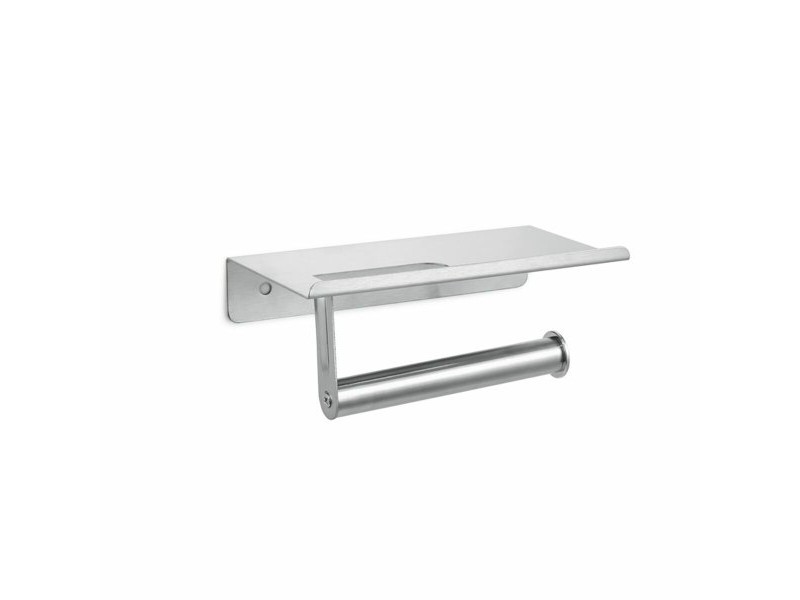 Поставка за Тоалетна Хартия DKD Home Decor 18 x 9,7 x 7,5 cm Сребрист Неръждаема стомана