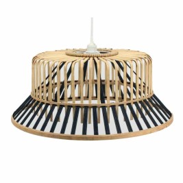 Полилей DKD Home Decor Кафяв Черен Бамбук 50 W 60 x 60 x 30 cm 60 x 60 x 25 cm