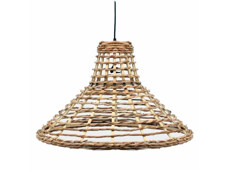 Полилей DKD Home Decor 56 x 56 x 34 cm Кафяв Pатан 50 W