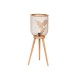 Настолна лампа DKD Home Decor Златен Метал Кафяв 220 V 50 W Бор (32 x 32 x 90 cm)