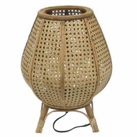 Настолна лампа DKD Home Decor Кафяв Pатан 50 W (29 x 29 x 40 cm)