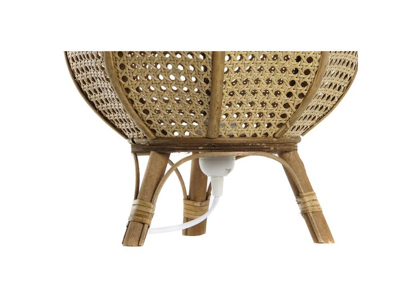 Настолна лампа DKD Home Decor Кафяв Pатан 50 W (29 x 29 x 40 cm)