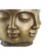Саксия DKD Home Decor Златен Дървен Магнезиев Кръгъл Буда Ориенталски 34 x 34 x 30 cm 30 x 34 x 30 cm