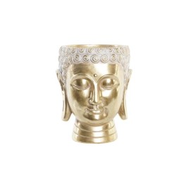 Саксия DKD Home Decor 17,5 x 17,5 x 21 cm Златен Буда Смола