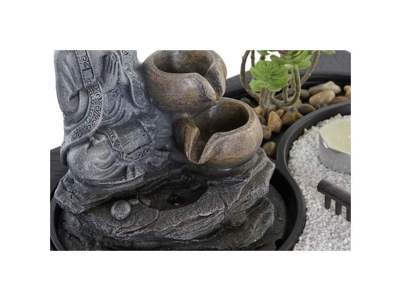 Purskkaev DKD Home Decor Буда Смола Ориенталски 29 x 21 x 23 cm (2 броя)