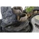 Purskkaev DKD Home Decor Буда Смола Ориенталски 29 x 21 x 23 cm (2 броя)