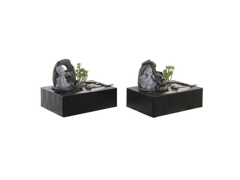 Purskkaev DKD Home Decor Буда Смола Ориенталски 29 x 21 x 23 cm (2 броя)