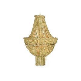 Полилей DKD Home Decor Жълт Кафяв Метал Дървен MDF 40 W 50 x 50 x 73 cm