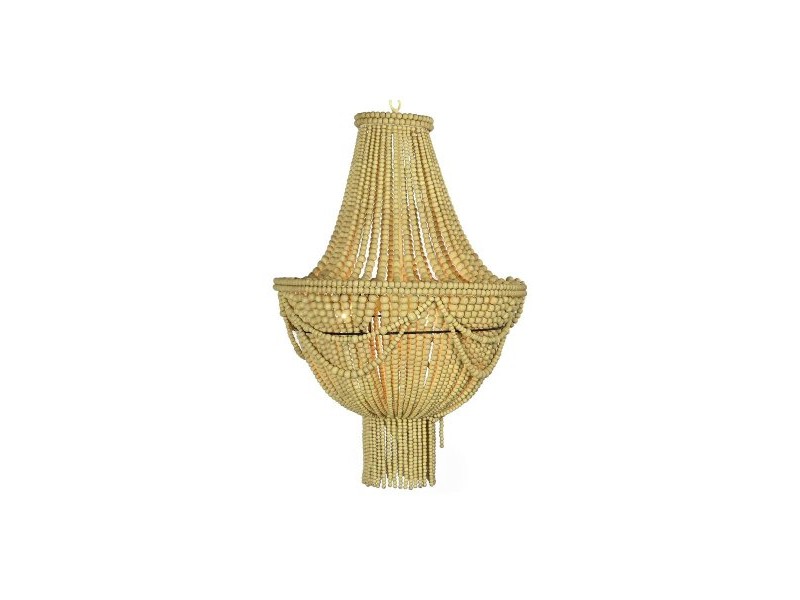 Полилей DKD Home Decor Жълт Кафяв Метал Дървен MDF 40 W 50 x 50 x 73 cm