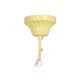 Полилей DKD Home Decor Метал Кафяв Жълт 40 W Дървен MDF (40 x 40 x 60 cm)