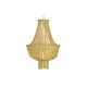 Полилей DKD Home Decor Метал Кафяв Жълт 40 W Дървен MDF (40 x 40 x 60 cm)