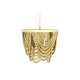 Полилей DKD Home Decor Метал Кафяв Жълт 50 W Дървен MDF (35 x 35 x 95 cm)
