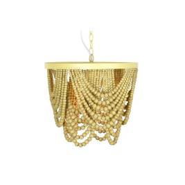 Полилей DKD Home Decor Метал Кафяв Жълт 50 W Дървен MDF (35 x 35 x 95 cm)