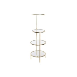 Рафтове DKD Home Decor 32,5 x 30 x 86 cm Кристал Златен Метал