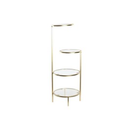 Рафтове DKD Home Decor 32,5 x 30 x 86 cm Кристал Златен Метал