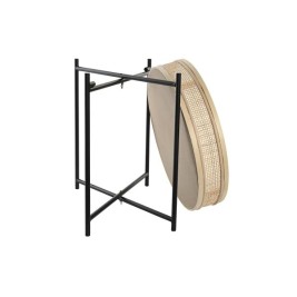 Саксия DKD Home Decor Естествен Черен Метал Pатан Скандинавски (43 x 43 x 46 cm)