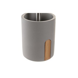 Четка за Баня DKD Home Decor 9,5 X 9,5 X 36,5 CM Естествен Сив Цимент