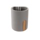 Четка за Баня DKD Home Decor 9,5 X 9,5 X 36,5 CM Естествен Сив Цимент