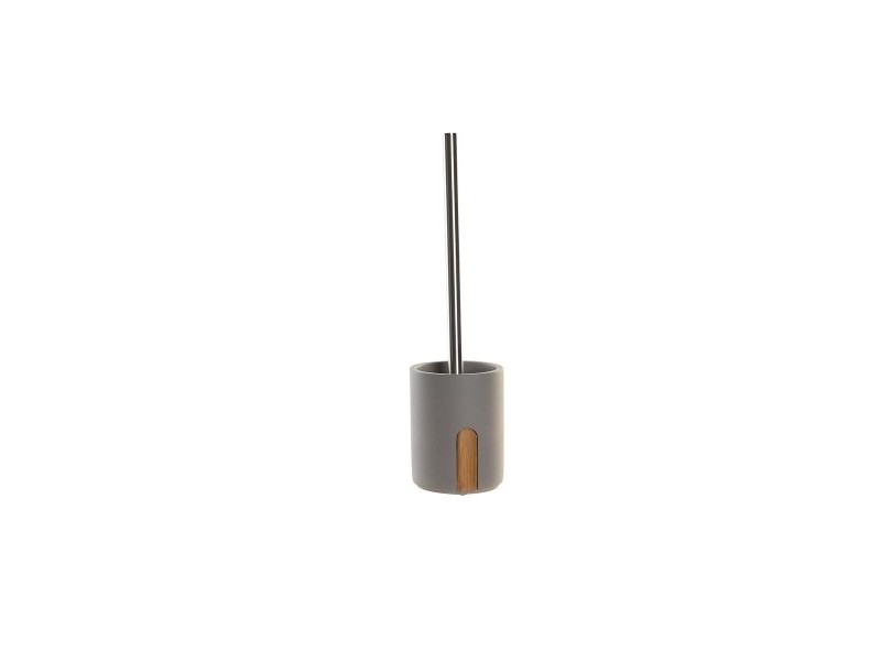 Четка за Баня DKD Home Decor 9,5 X 9,5 X 36,5 CM Естествен Сив Цимент