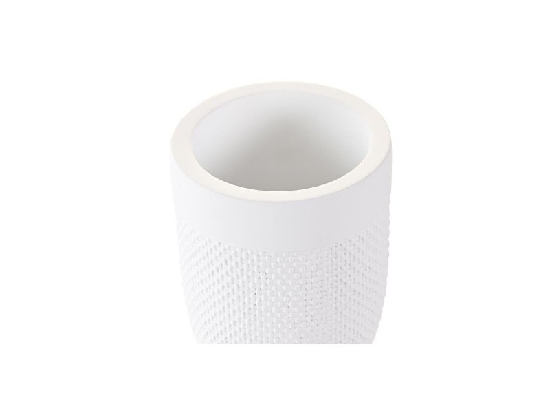 Чаша DKD Home Decor Бял Цимент 8 x 8 x 10,5 cm