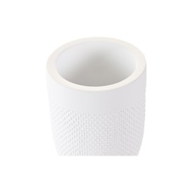 Чаша DKD Home Decor Бял Цимент 8 x 8 x 10,5 cm