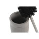 Четка за Баня DKD Home Decor 10 x 10 x 37 cm Сив Цимент Неръждаема стомана