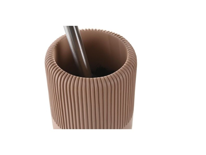 Четка за Баня DKD Home Decor 11 X 11 X 36,5 CM Цимент теракота Неръждаема стомана