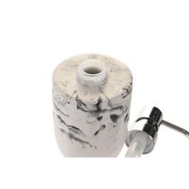 Дозатор за Сапун DKD Home Decor Черен Цимент Бял