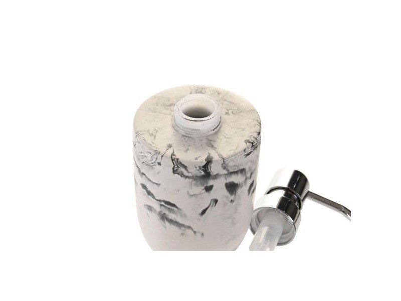 Дозатор за Сапун DKD Home Decor Черен Цимент Бял