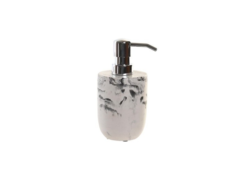 Дозатор за Сапун DKD Home Decor Черен Цимент Бял