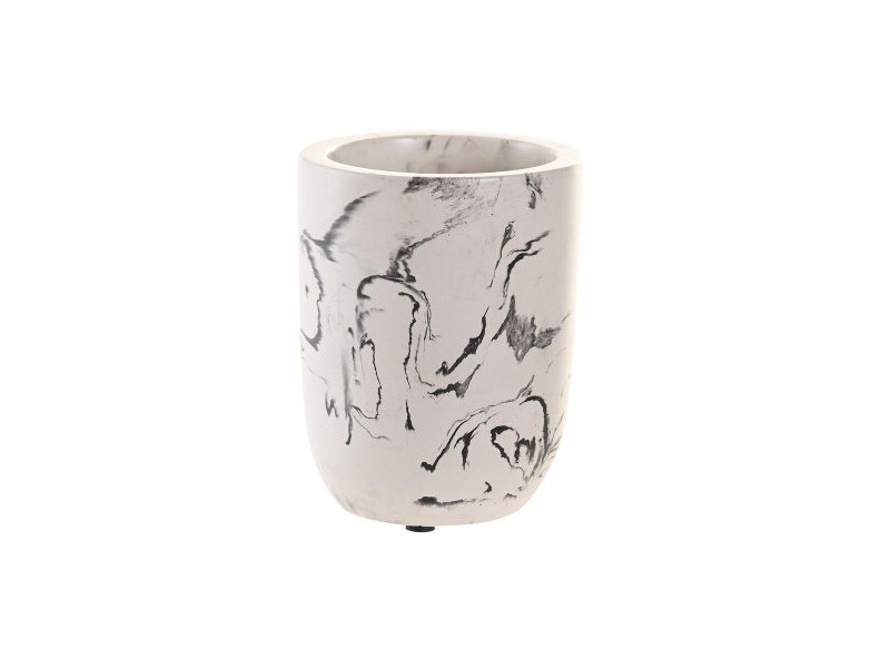 Чаша DKD Home Decor Бял Черен Цимент 7 X 7 X 9,5 CM