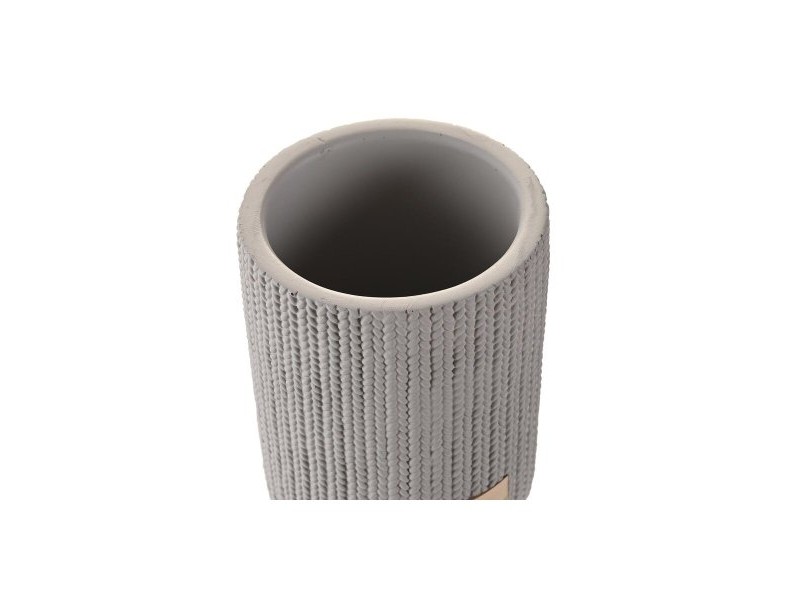 Чаша DKD Home Decor Сив Цимент 8 x 8 x 10 cm