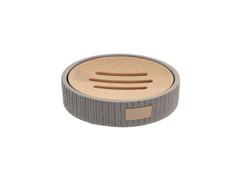 Cапунерка DKD Home Decor 11 x 11 x 2,5 cm Сив Цимент