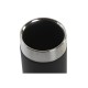 Поставка за четка за зъби DKD Home Decor Черен Сребрист Смола Неръждаема стомана 7 x 7 x 10,5 cm (12 броя)
