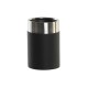 Поставка за четка за зъби DKD Home Decor Черен Сребрист Смола Неръждаема стомана 7 x 7 x 10,5 cm (12 броя)