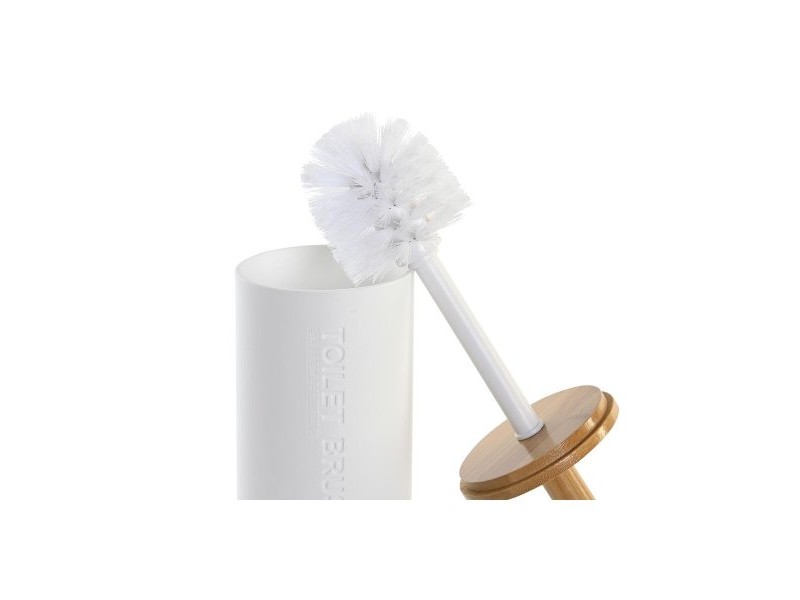 Четка за Баня DKD Home Decor 9 x 9 x 35,5 cm Естествен Бял полипропилен Четка за Баня DKD Home Decor 9 x 9 x 35,5 cm Естествен Бял полипропилен