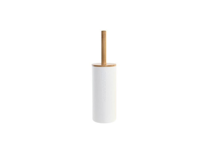 Четка за Баня DKD Home Decor 9 x 9 x 35,5 cm Естествен Бял полипропилен