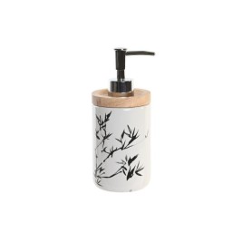 Дозатор за Сапун DKD Home Decor 8 x 9 x 17,5 cm Черен Бял Каменинов