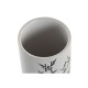 Поставка за четка за зъби DKD Home Decor Бял Черен каучук Каменинов 7,6 x 7,6 x 11 cm (12 броя)