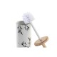 Четка за Баня DKD Home Decor 10 x 10 x 38,5 cm Черен Метал Бял Каменинов Четка за Баня DKD Home Decor 10 x 10 x 38,5 cm Черен Метал Бял Каменинов
