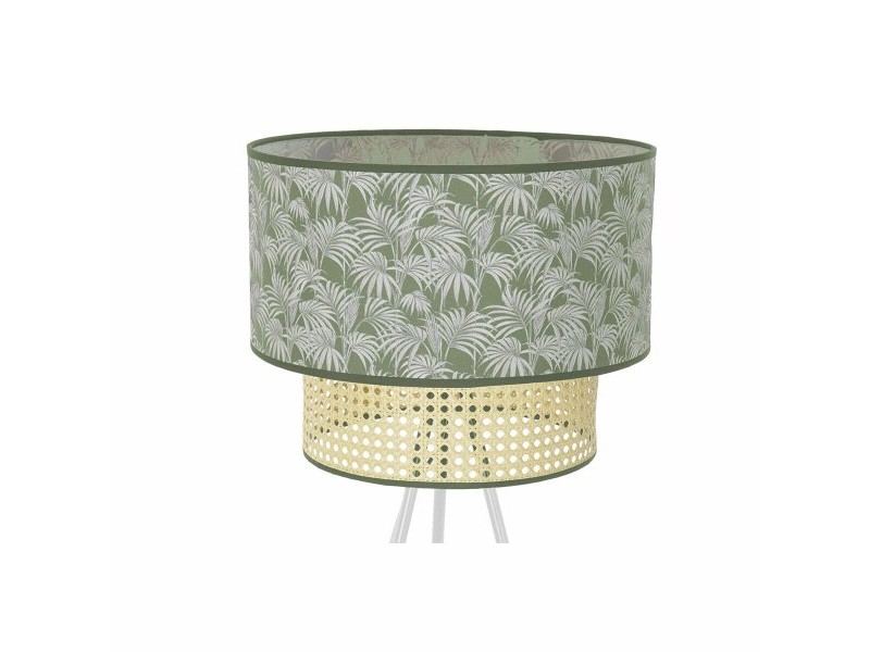 Лампион DKD Home Decor Метал полиестер Бял Зелен 220 V 50 W (40 x 40 x 129 cm)