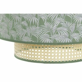 Полилей DKD Home Decor Естествен Черен полиестер Бял Зелен 40 W 50 W (46 x 46 x 25 cm)