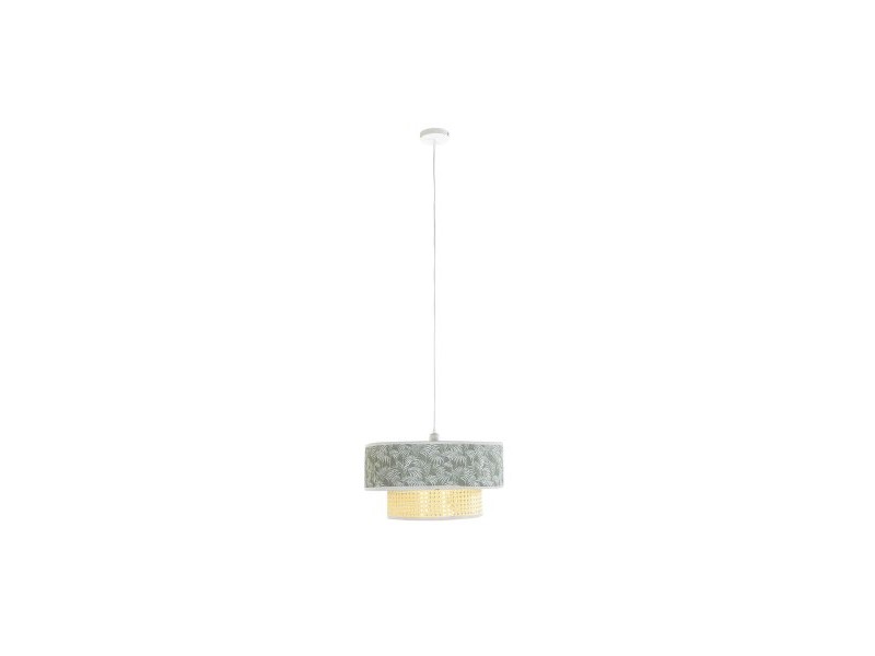 Полилей DKD Home Decor Естествен Черен полиестер Бял Зелен 40 W 50 W (46 x 46 x 25 cm)