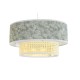 Полилей DKD Home Decor Естествен Черен полиестер Бял Зелен 40 W 50 W (46 x 46 x 25 cm)