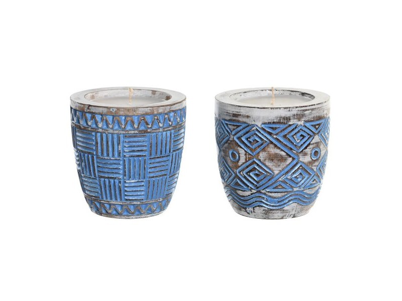 Свещ DKD Home Decor (2 броя)
