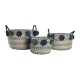 Игра на Кошници DKD Home Decor полипропилен Помпони 46 x 44 x 34 cm Игра на Кошници DKD Home Decor полипропилен Помпони 46 x 44 x 34 cm